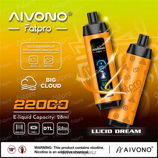 Lucid Dream Aivono Fatpro 22000 V2D47 | Aivono Vape NZ